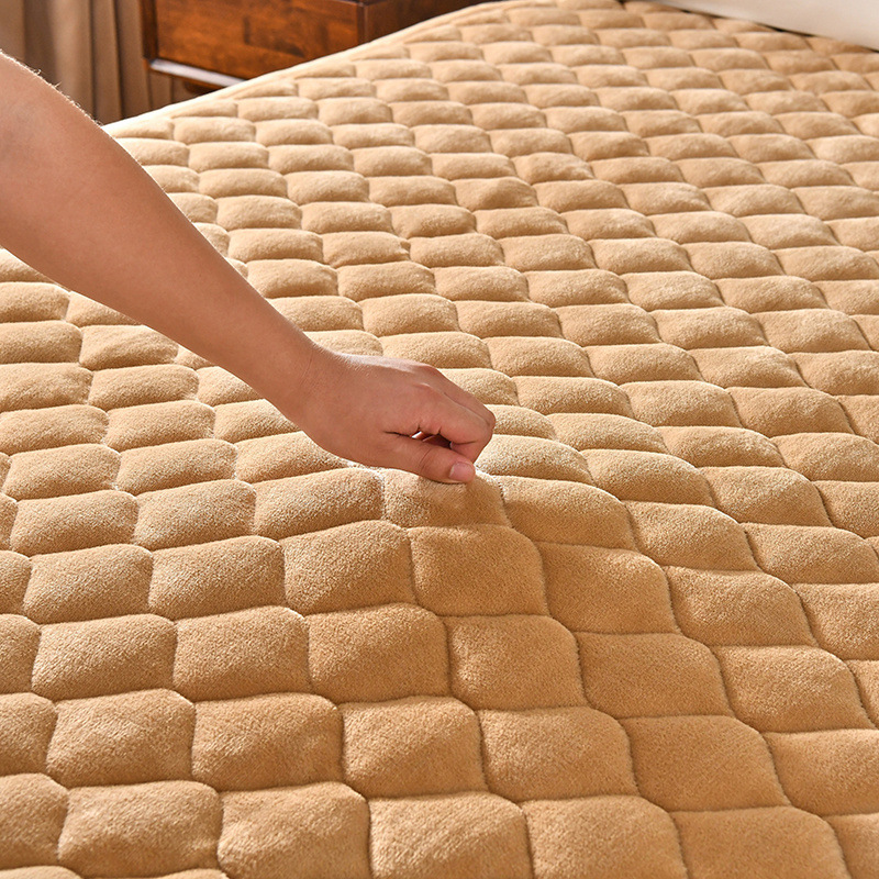 Thickened Flannel Mattress Hou - огляд і ціна Mattress Pad Topper