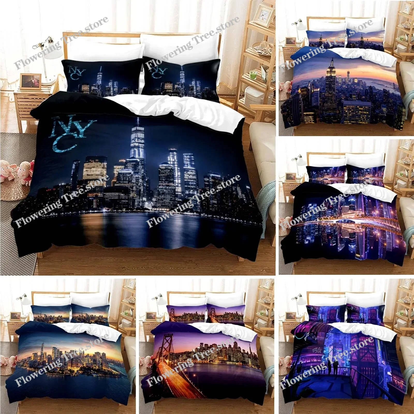 New York City Night View Beddi - огляд і ціна Home Textiles New York
