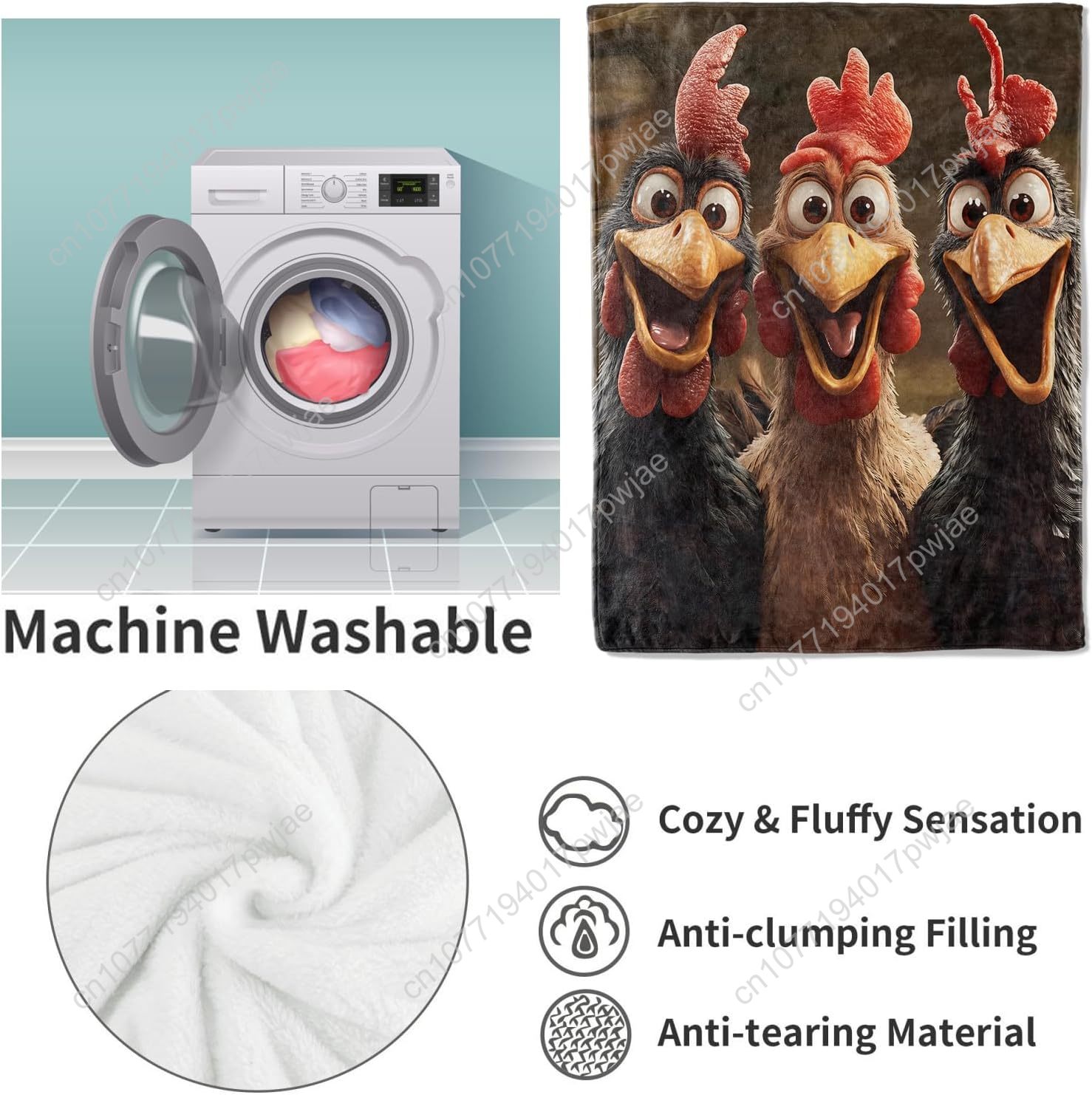 Chickens Blanket Gifts for Wom - огляд і ціна Home Textiles Blanket