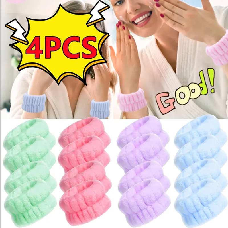 1/4PCS Reusable Wrist Washing  - огляд і ціна Home Textiles Face Towel