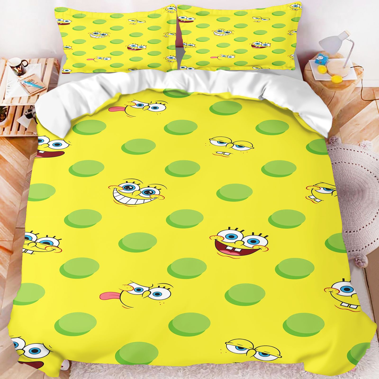 SpongeBob SquarePants All Char - огляд і ціна Linen Duvet Cover