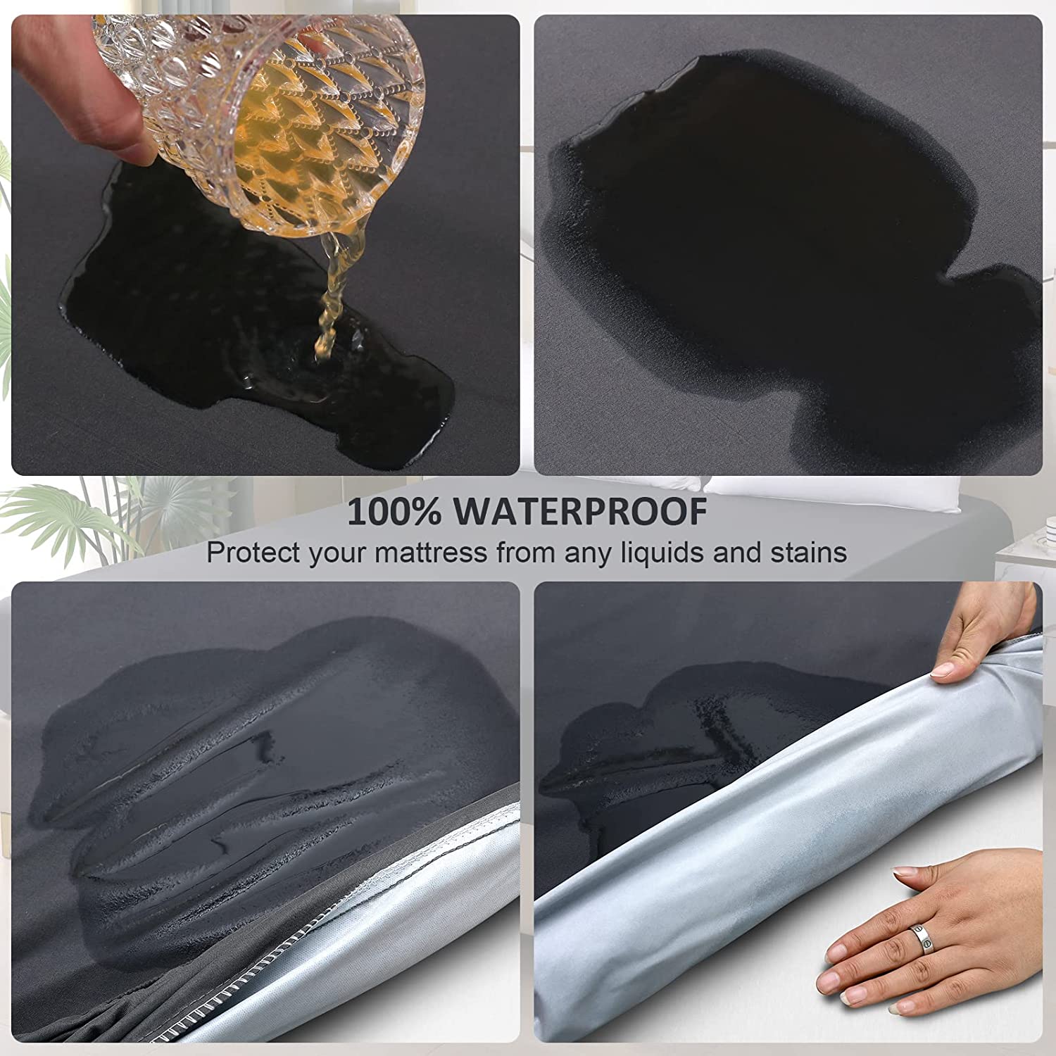 Solid Mattress Protector Water - огляд і ціна Mattress Pad Topper