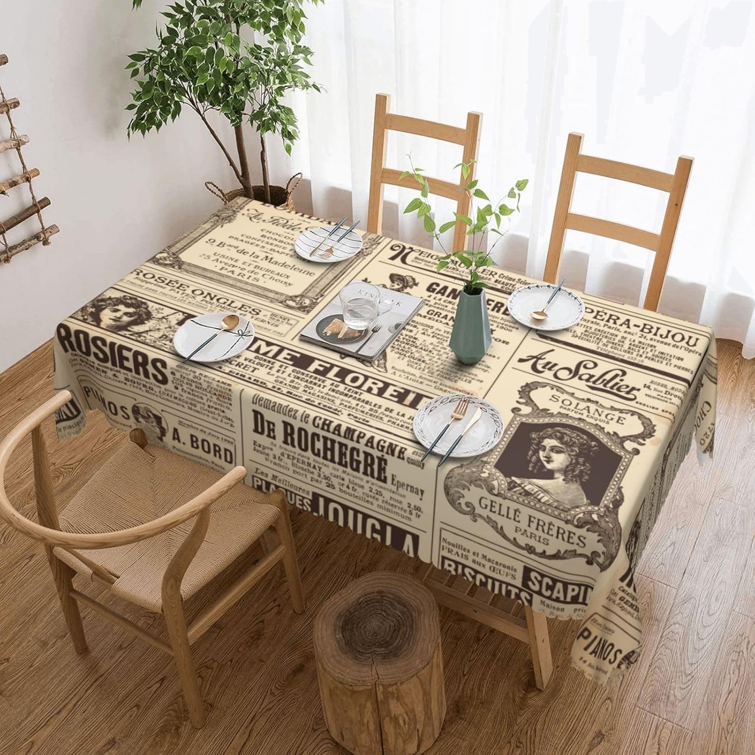 Vintage Paris France Newspaper - огляд і ціна Home Textiles News