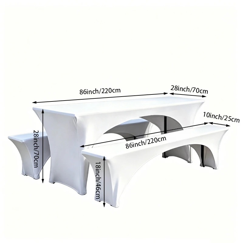 3Pcs Spandex Table Cover Open  - огляд і ціна Home Textiles News