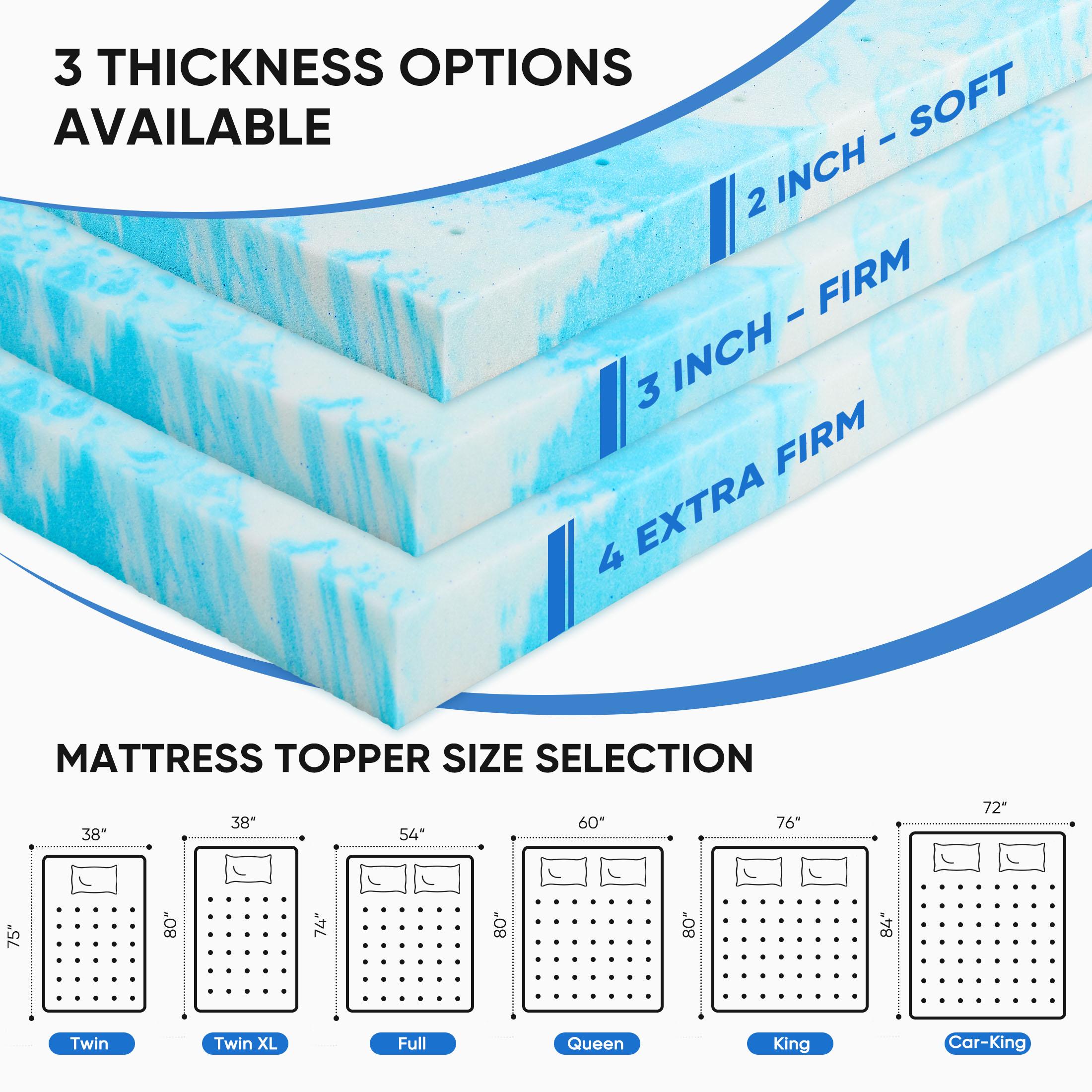 2 Inch Cooling Gel Swirl Memor - огляд і ціна Mattress Pad Topper