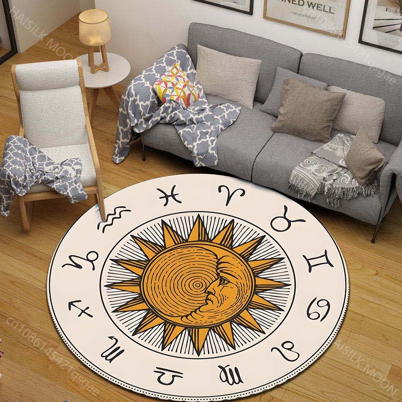 1PC Zodiac signs around sun im - огляд і ціна Home Textiles Images
