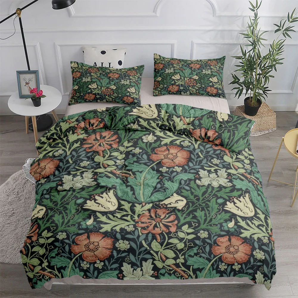 William Morris Neoclassical Fl - огляд і ціна Linen Duvet Cover