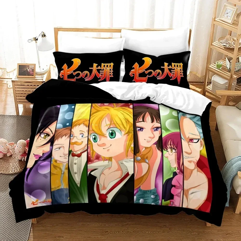 Anime Seven Deadly Sins Printe - огляд і ціна Linen Duvet Cover