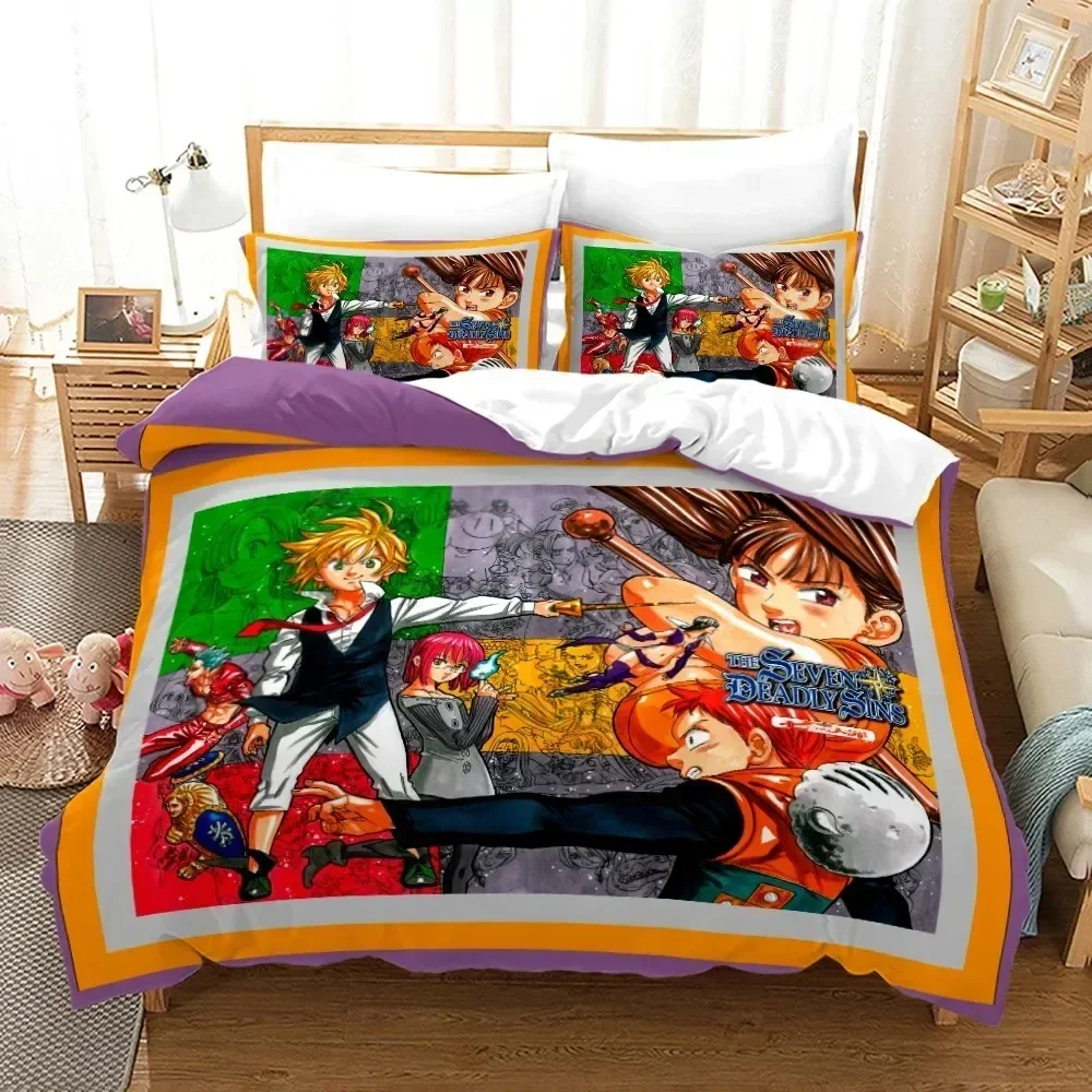 Anime Seven Deadly Sins Printe - огляд і ціна Linen Duvet Cover