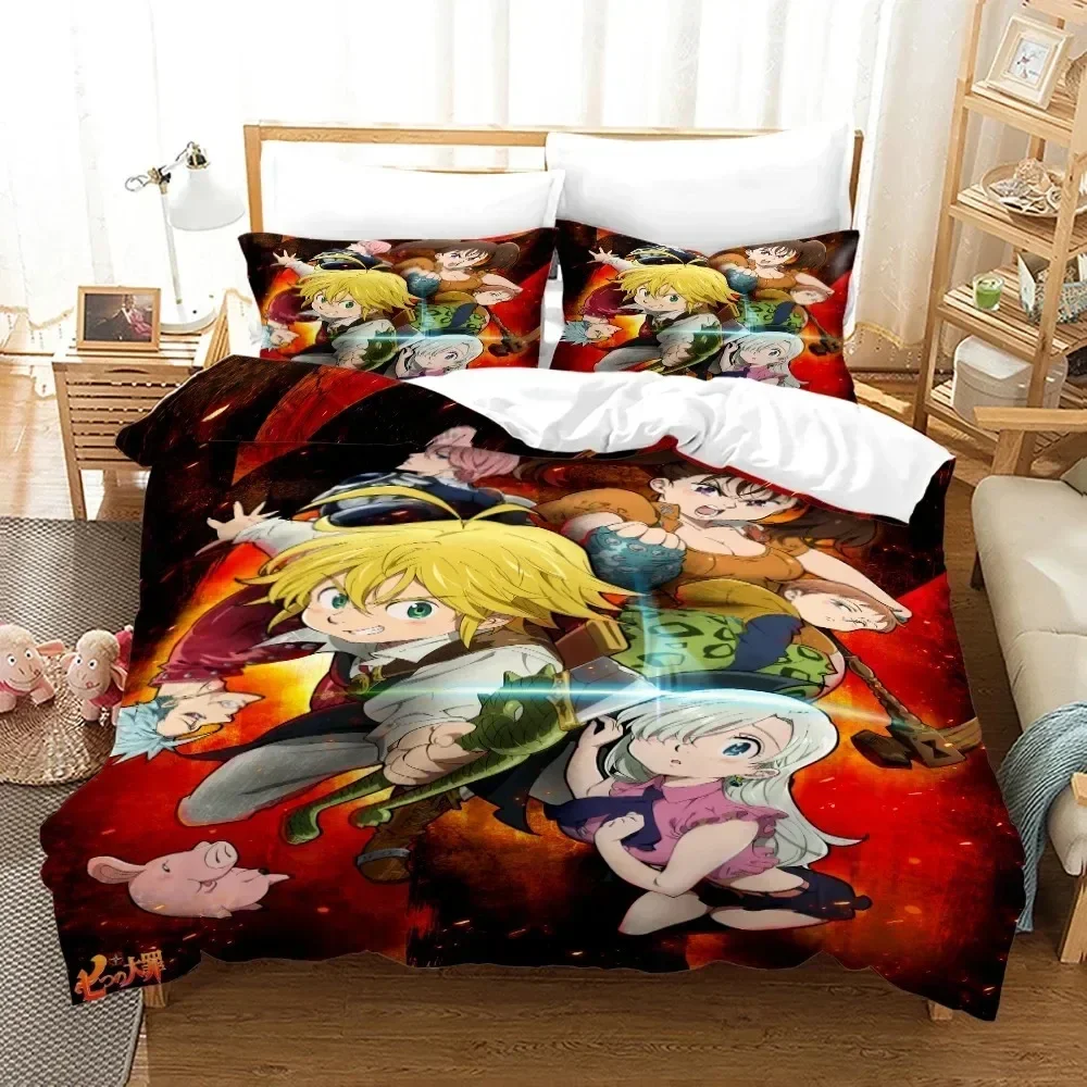 Anime Seven Deadly Sins Printe - огляд і ціна Linen Duvet Cover