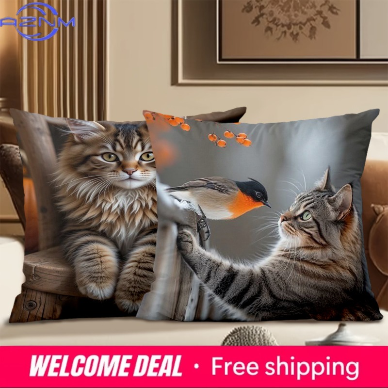 Cute Cat Pillows With Differen - огляд і ціна Home Textiles Images