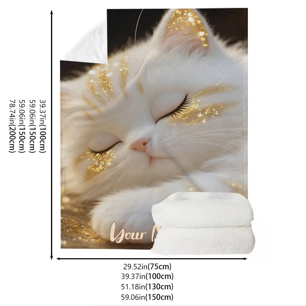 Custom Name Dreamy Cat Pattern - огляд і ціна Home Textiles Images