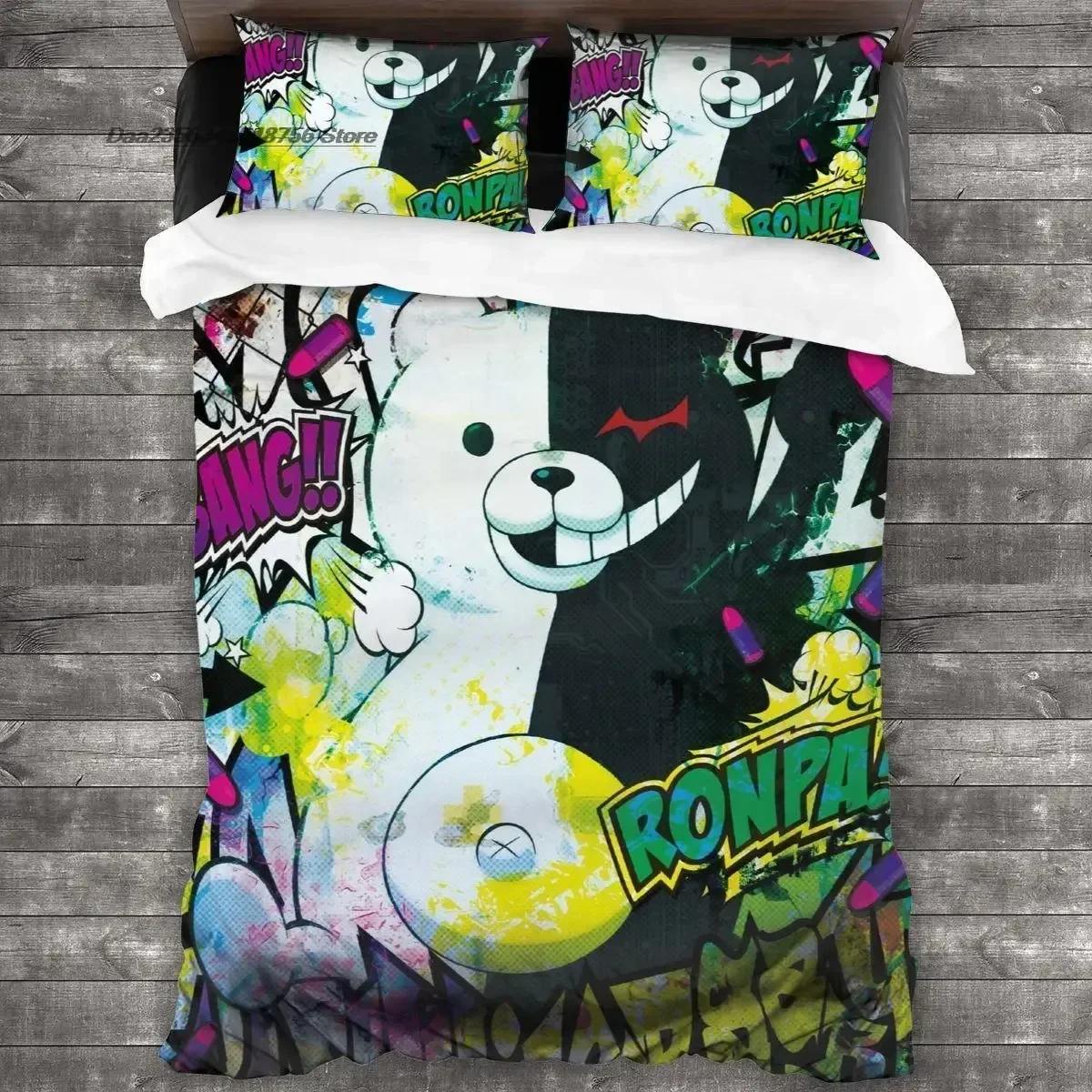 3D Print Cartoons Danganronpa  - огляд і ціна Linen Duvet Cover