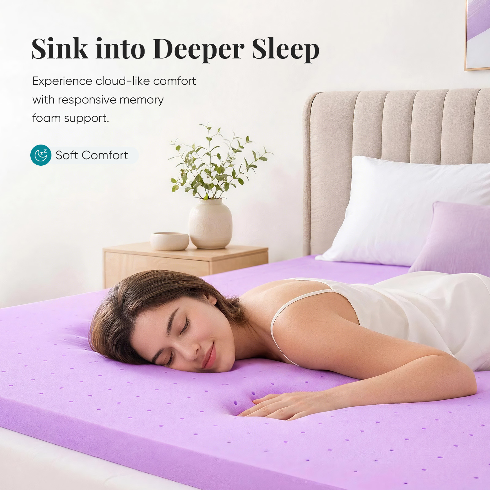 JHK 1.5 Inch Cooling Memory Fo - огляд і ціна Mattress Pad Topper