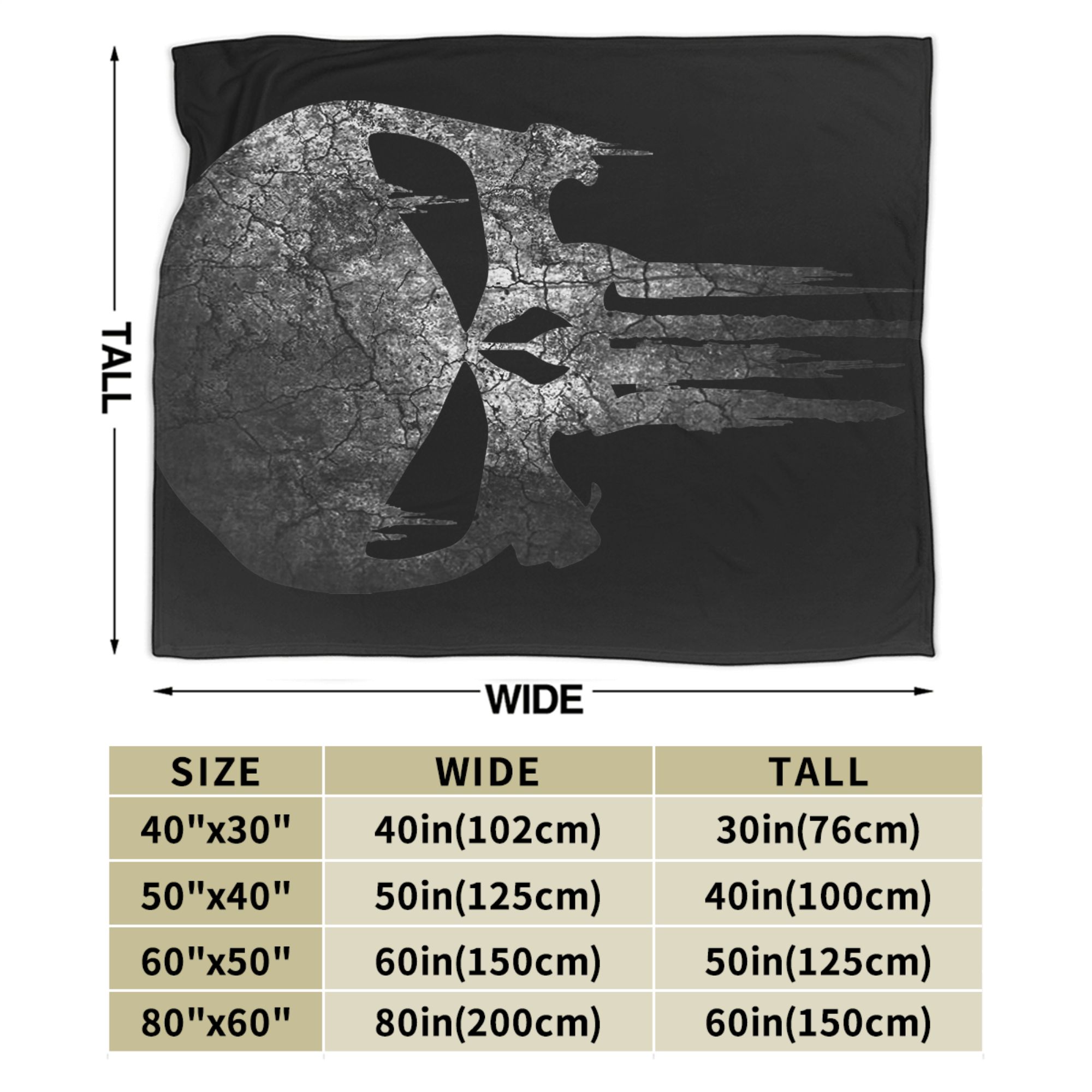 Punishers  Blanket Fleece  Lig - огляд і ціна Home Textiles Blanket