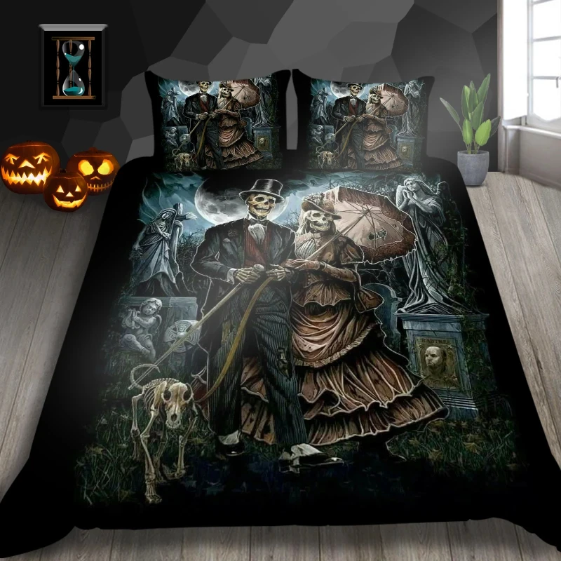 Dream NS Skeleton Bedding Set  - огляд і ціна Linen Duvet Cover